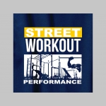 Street Workout Performance mikina s kapucou stiahnutelnou šnúrkami a klokankovým vreckom vpredu 